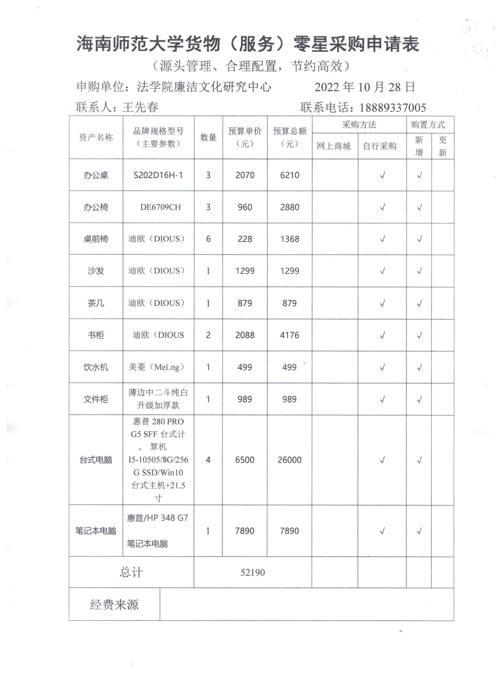 法学院廉洁文化中心购买物资公示