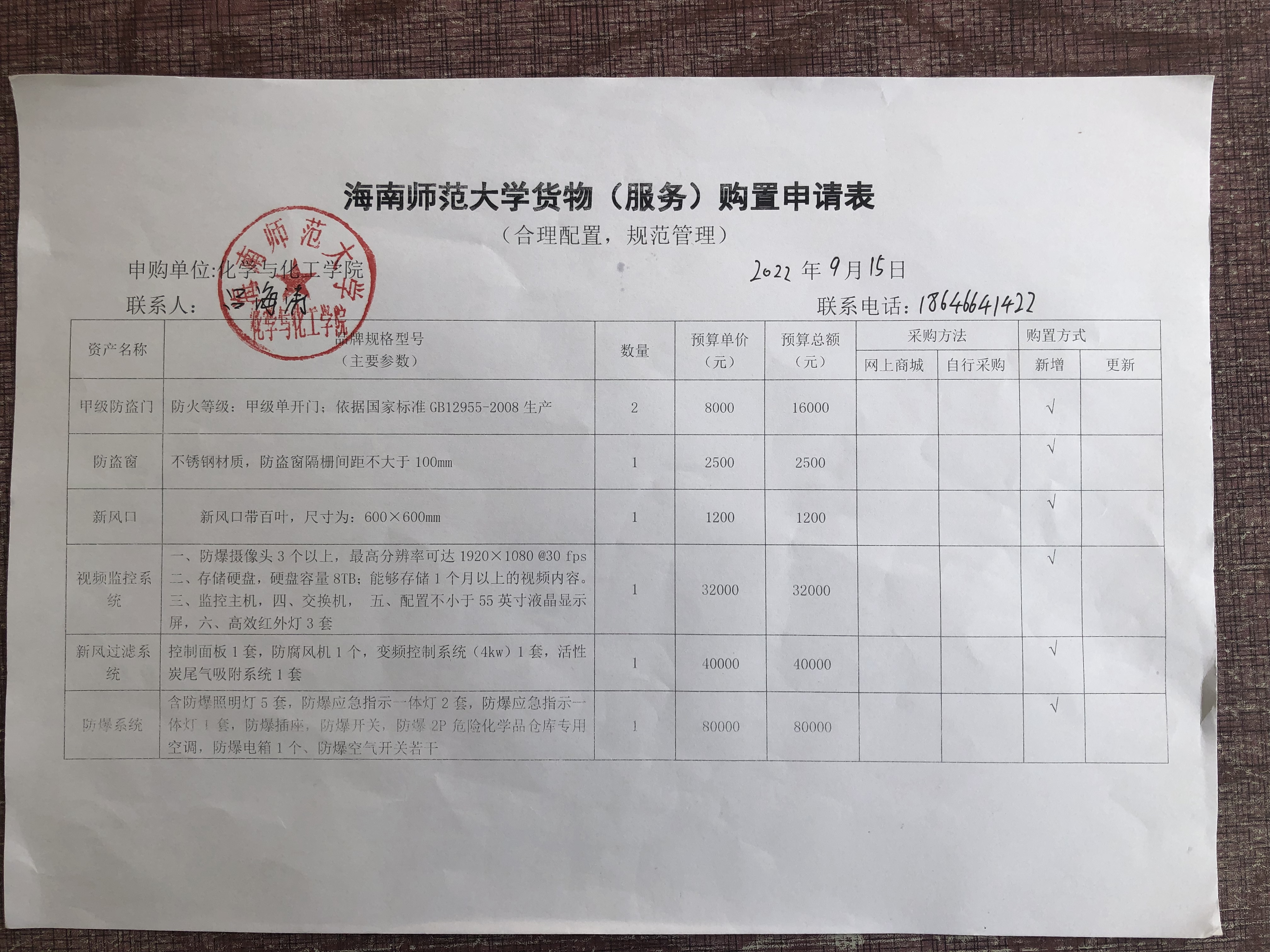 货物购置公示