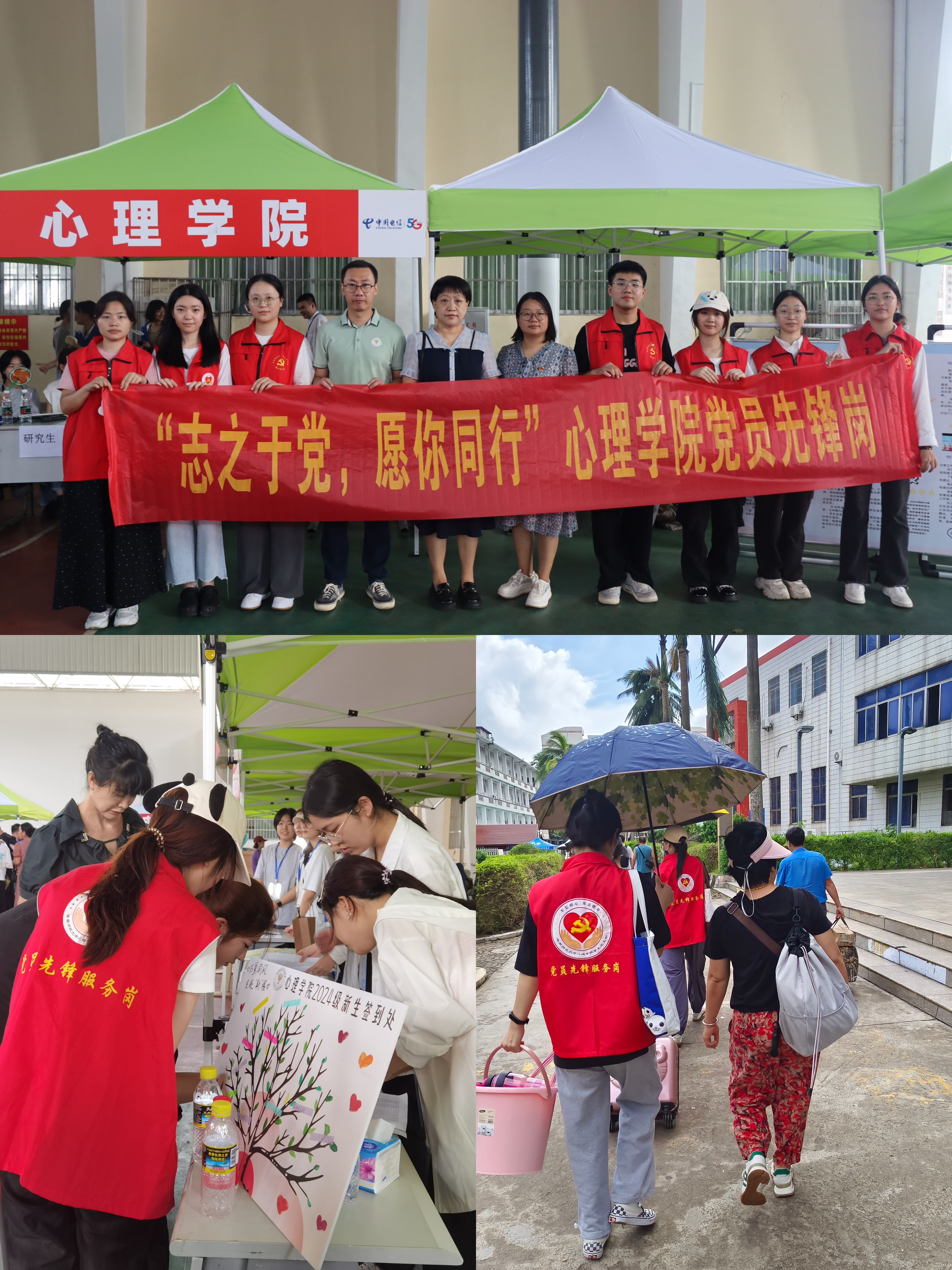 风雨过后党旗飘，重建迎新共担当