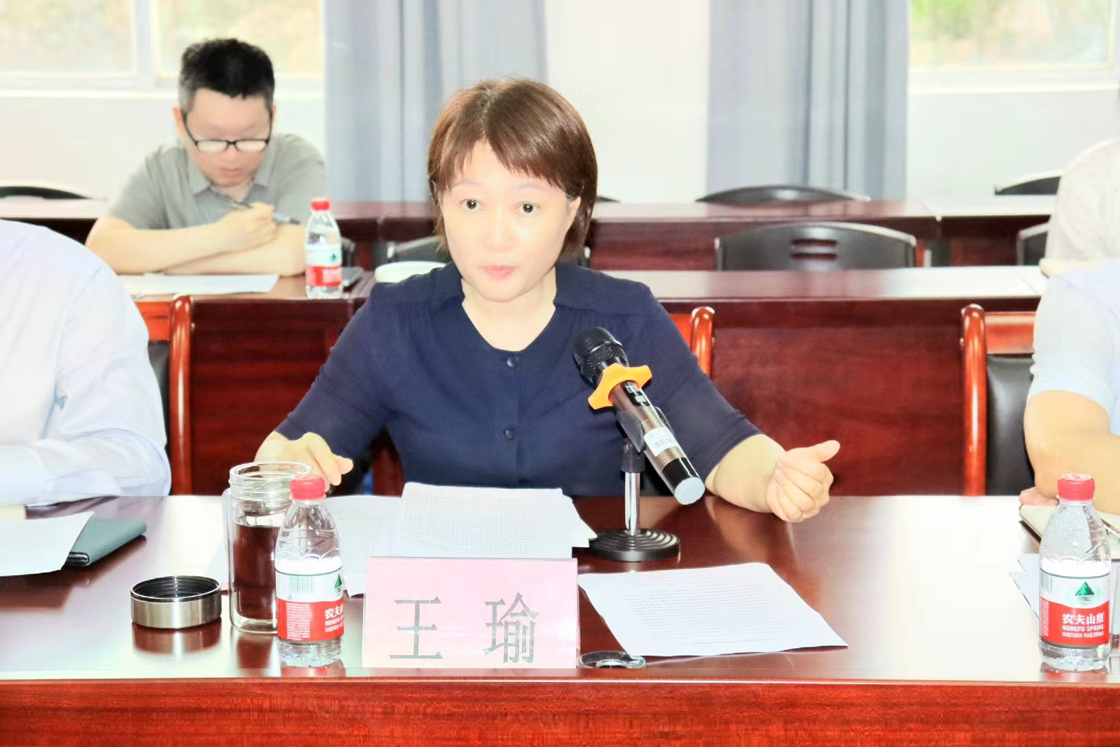 校领导到我院参加“培育一流学科专业,建设一流师范大学”大讨论