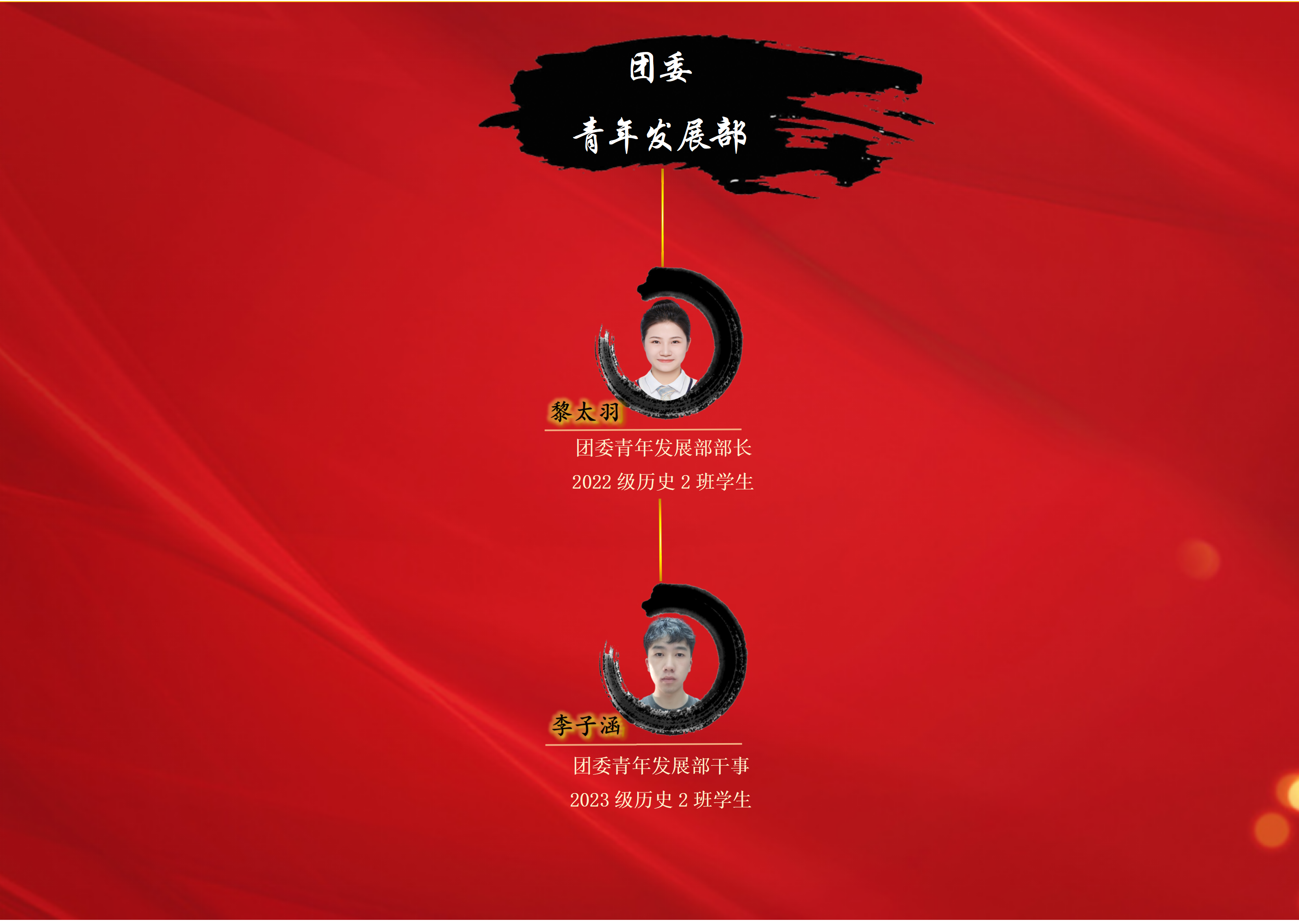历史文化学院第四届学生组织成员