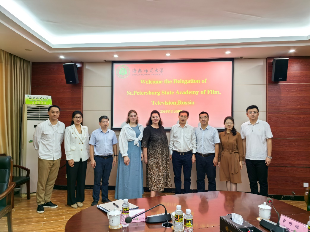俄罗斯圣彼得堡国立电影电视大学代表团访问我校——共庆建校75周年