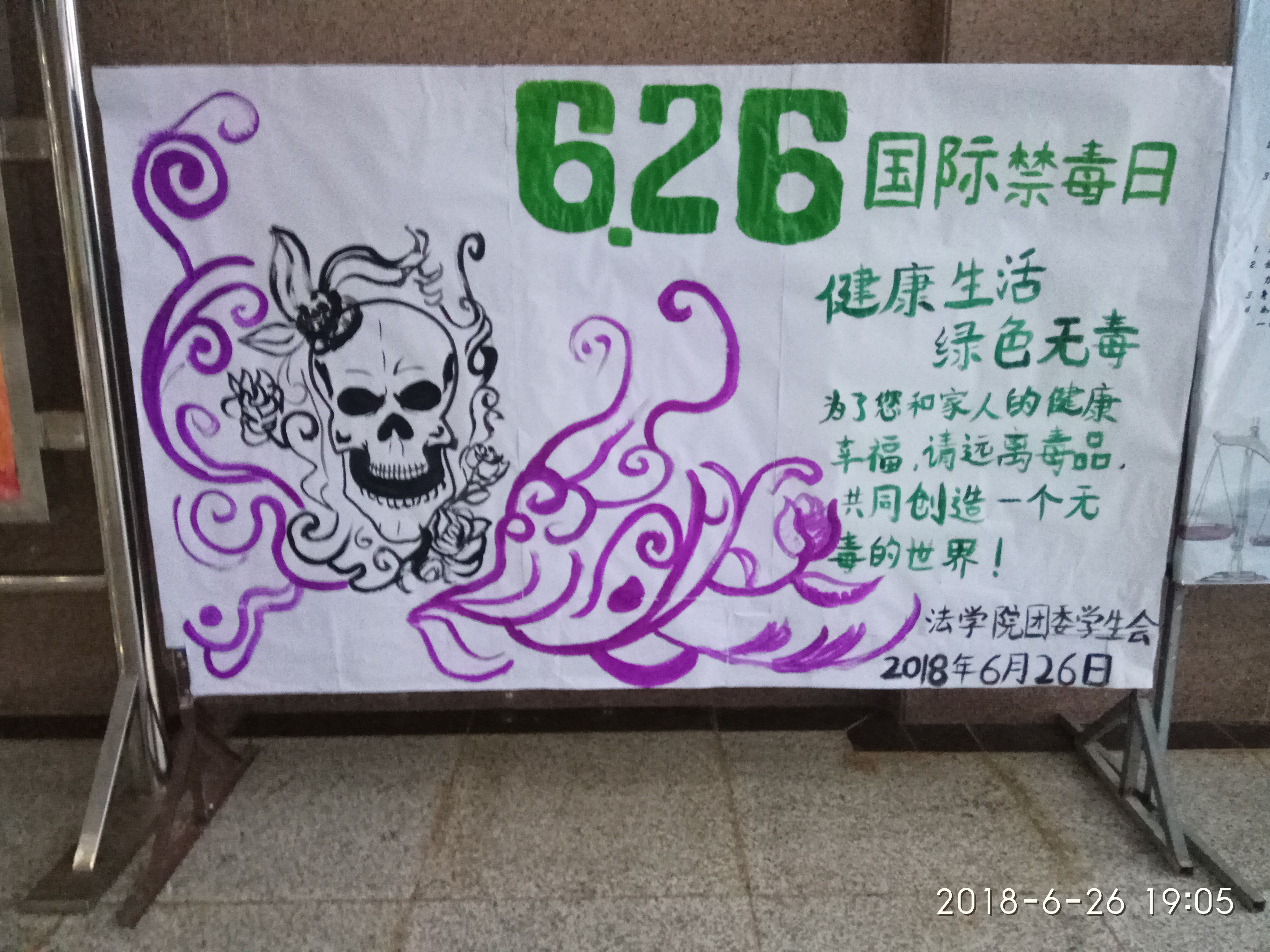 珍爱生命,远离毒品 --记法学院国际禁毒日主题班会