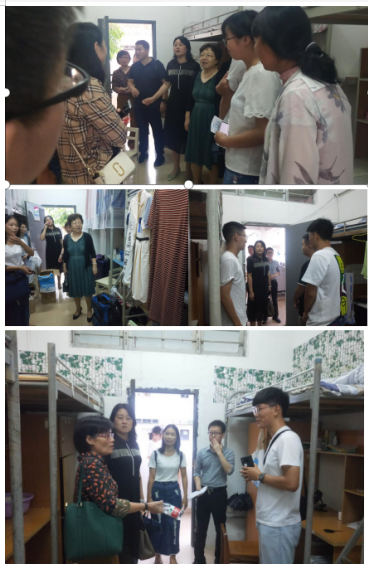 法学院领导、老师走访2020级新生宿舍