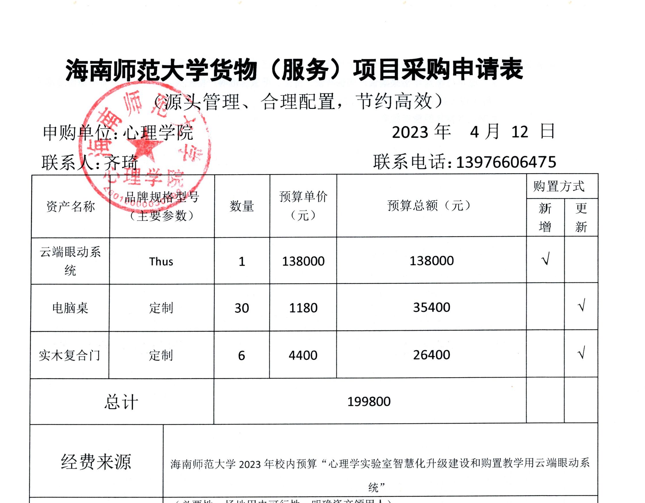 心理学院设备购置公示
