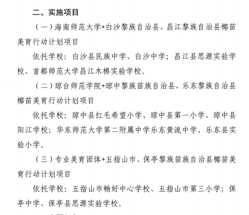 音乐学院师生推进“椰苗美育行动计划”进白沙