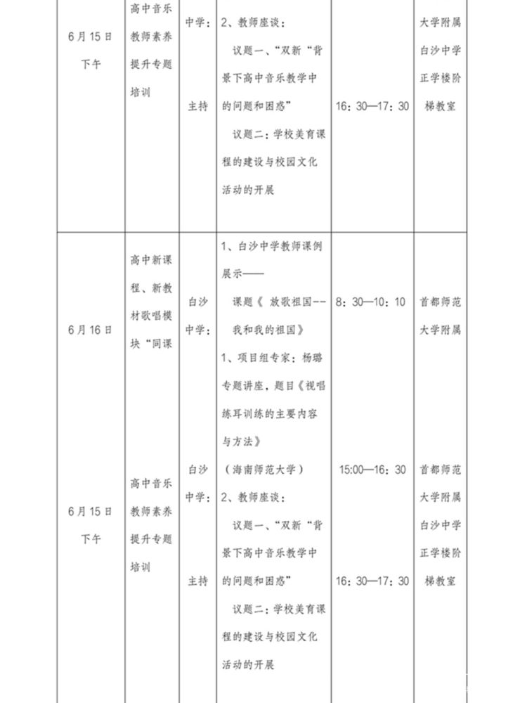 “牵手帮扶，美育同行”――“海南省教育厅椰苗行动计划”海南师范大学项目组白沙研修