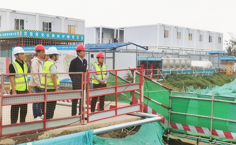 校领导调研桂林洋校区在建学生公寓项目