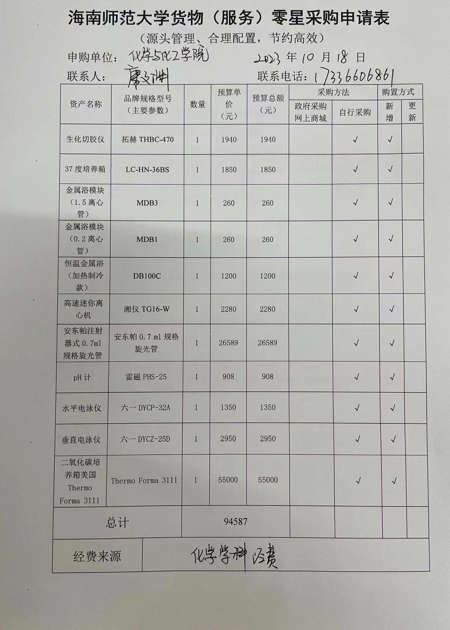 货物购置公告